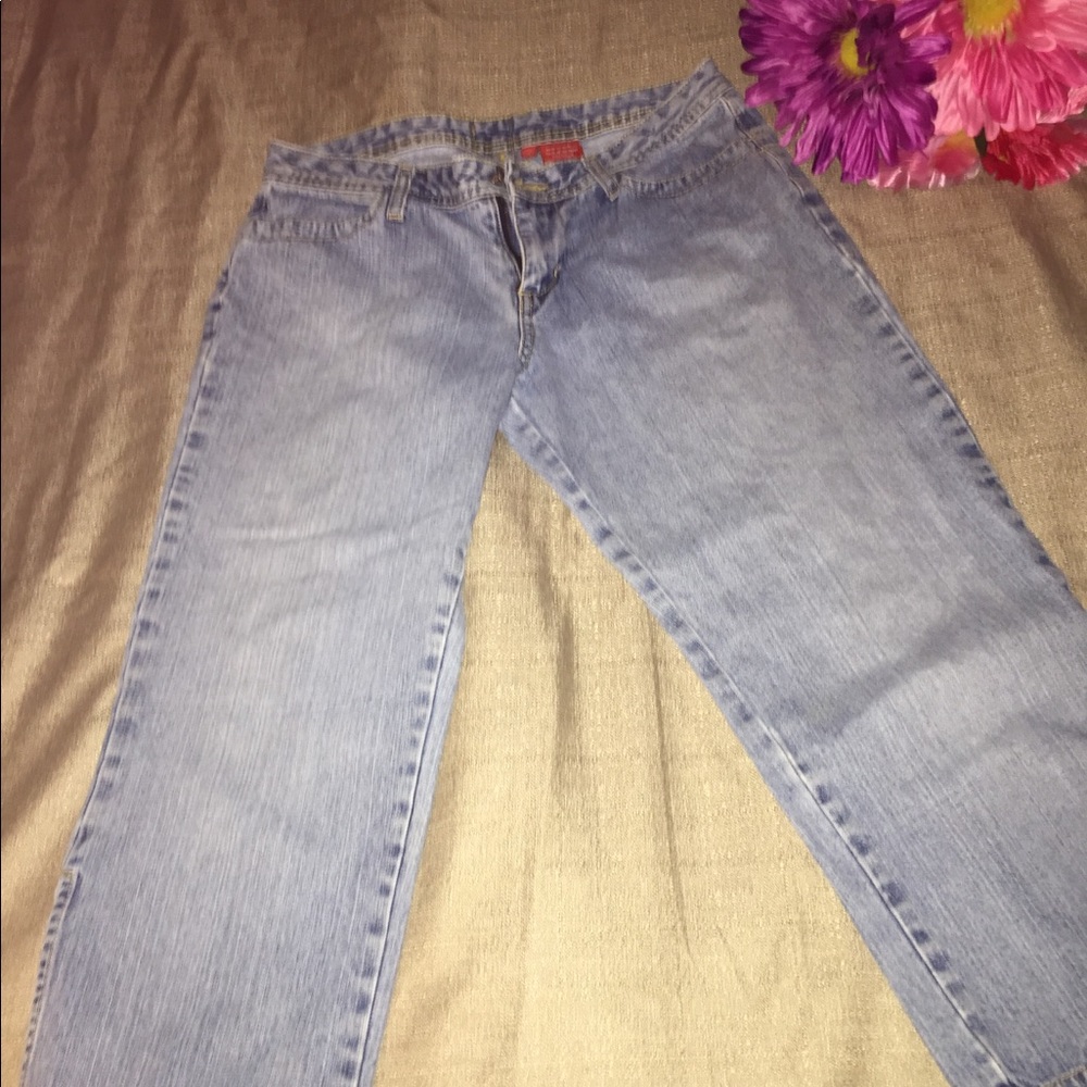 🔥5/$20🔥Size 7 Bongo Capris Light Denim